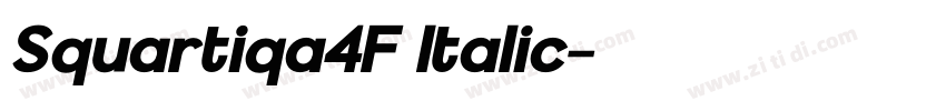 Squartiqa4F Italic字体转换